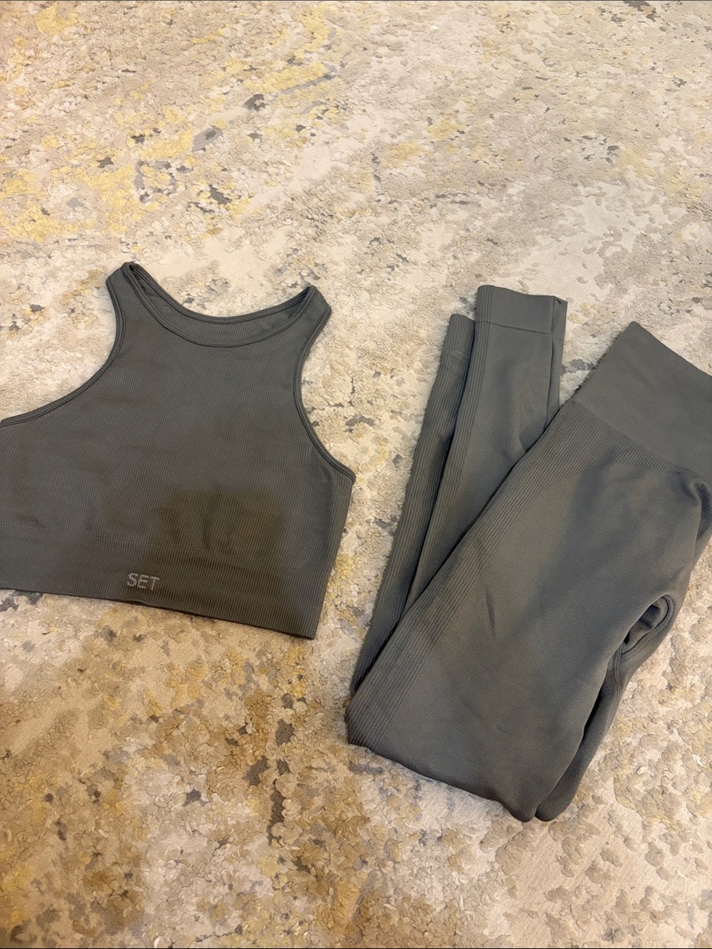 SET Active Ribbed Grey Workout Set
